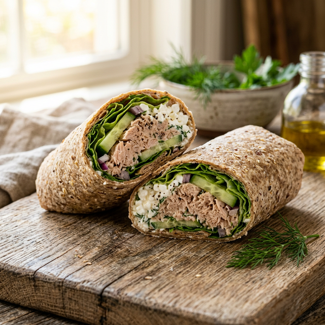 High-Protein Tuna Wrap